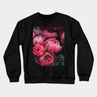 Peony, Pink flower, Peonies, Modern art, Wall art, Print, Minimalistic, Modern, Scandinavian print Crewneck Sweatshirt